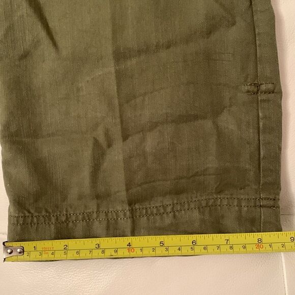 Coldwater Creek Olive Tencel Roll-Up Cargo Pants Women’s Size 6 - Picture 7 of 12
